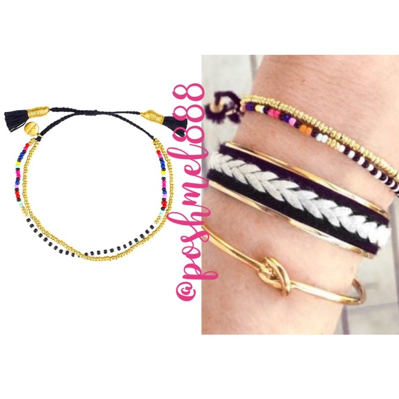 Stella & Dot | Dainty Gold Bracelet🌈Beaded Melody Bracelet - Picture 1 of 9